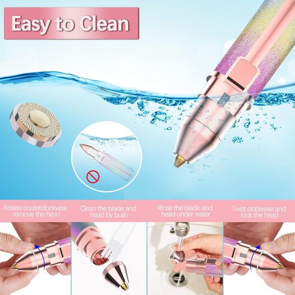 2 In 1 Electric Eyebrow Trimmer And Shaver, Rechargeable Flawless Hair Remover.